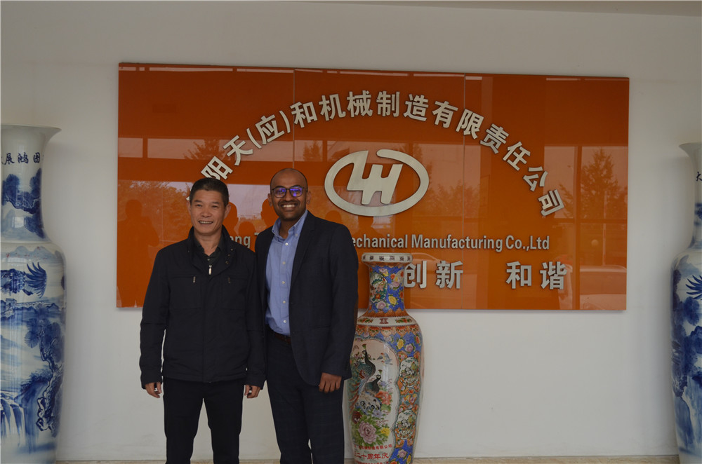 Tianhe group CEO Mr Hui Liao with Purchasing Manager Vinay from CCEC