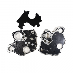 Die Casting bagian oem dengan permukaan anodized hitam